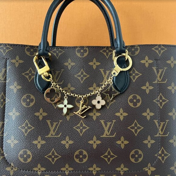 LOUIS VUITTON FLUER de MONOGRAM BAG CHARM and KEY HOLDER (w/ orig receipt) - Picture 5 of 5